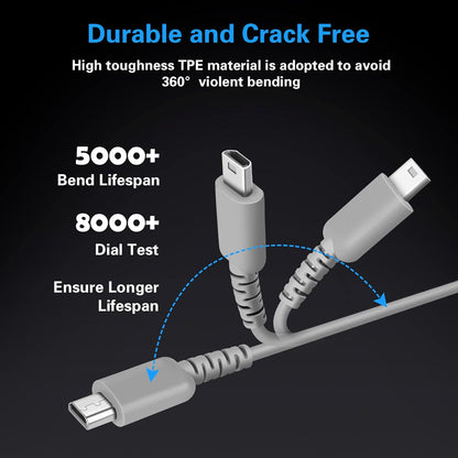 DS Lite Charger Kit Compatible with Nintendo DS Lite 100-240V Wall Plug Adapter with 4 Stylus Pen for Nintendo DS Lite