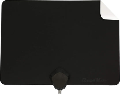 Channel Master Flatenna Ultra-Thin Indoor TV Antenna 35 Mile Range - Dual Sided Black or White - CM-4001HDBW