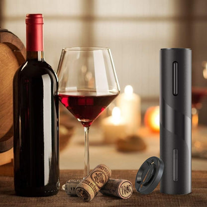 COKUNST Electric Wine Opener, Battery Operated Wine Bottle Openers with Foil Cutter, One-click Button Corkscrew Remover for Home Kitchen Party Wedding