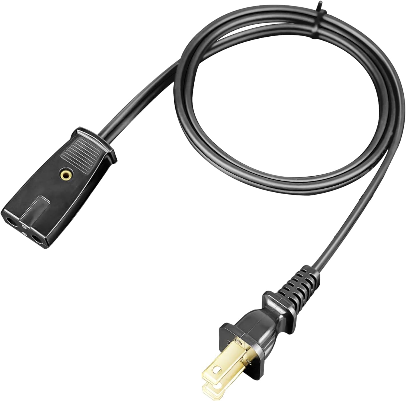 HASMX 6ft Power Cord for Hamilton Beach Percolator Coffee Pot Urn Model 40514 40614 40622 Electric Cord 2 Pin 1/2 Inch Spacing Also Fits Many Rice Cookers and Other Small Appliances