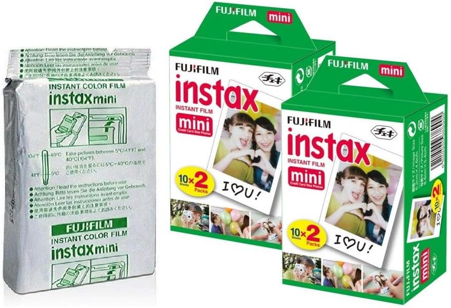 Fujifilm Instax Mini Instant Camera Film for Mini Instant Cameras - Capture Memories Anytime, Anywhere with Sunshine Photo Microfiber Cleaning Cloth... (5 Pack (Total 50 Shoots))