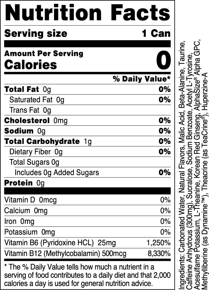 Bucked Up Energy Drink 300mg (Wild Orchard) (12 CT)