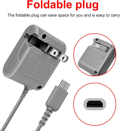 DS Lite Charger, DTOL DS Lite Charger Replacement for Nintendo DS Lite, AC Adapter Compatible with DS Charger (100-240v) 2 Pack