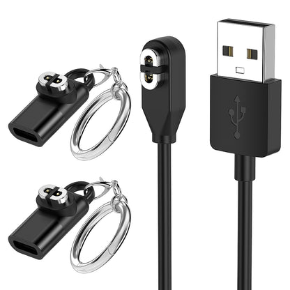 Charging Cable for Shokz Openrun/Openrun Pro/Opencomm/OpenRun Mini & Aftershokz Headphones Aeropex AS800 with USB C Adapter, 3.3ft USB Magnetic Charger Cord for Shokz Bone Conduction Headphones