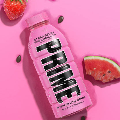 Prime Hydration Drink, Variety Pack ( ICE POP, STRAWBERRY WATERMELON, LEMONADE), 16.9 fl oz, 18 ct