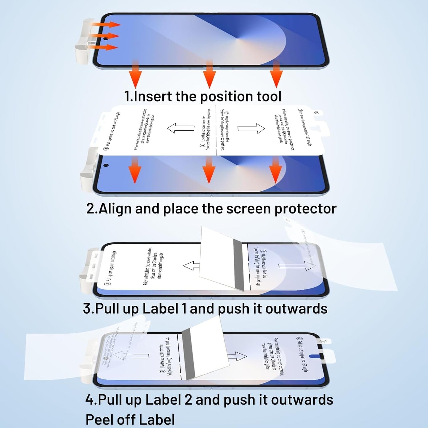 [3 + 3 + 2 Pack] for Samsung Galaxy Z flip 6 5G Screen Protector, 3 Pack Inner TPU Screen Protector + 3 Pack External Tempered Glass + 2 Pack Camera Lens Protector, Easy Install with Alignment Tool
