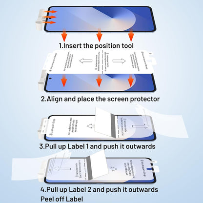 [3 + 3 + 2 Pack] for Samsung Galaxy Z flip 6 5G Screen Protector, 3 Pack Inner TPU Screen Protector + 3 Pack External Tempered Glass + 2 Pack Camera Lens Protector, Easy Install with Alignment Tool
