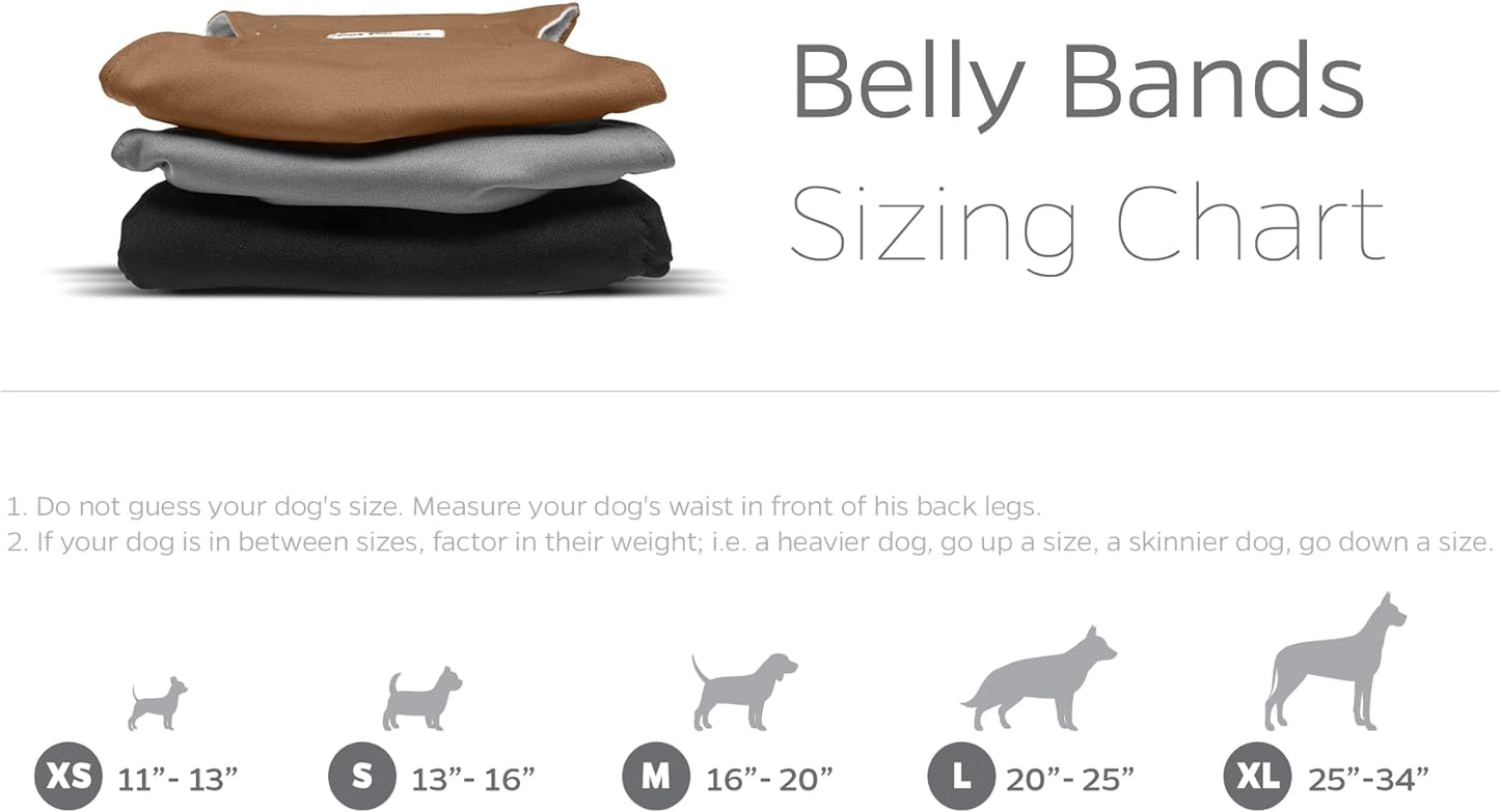 Pet Parents Premium Washable Belly Bands for Male Dogs & Extendrs, (3pack) of Male Dog Diapers & Male Dog Belly Bands, Color: Natural, Size: Small Dog Diapers Male