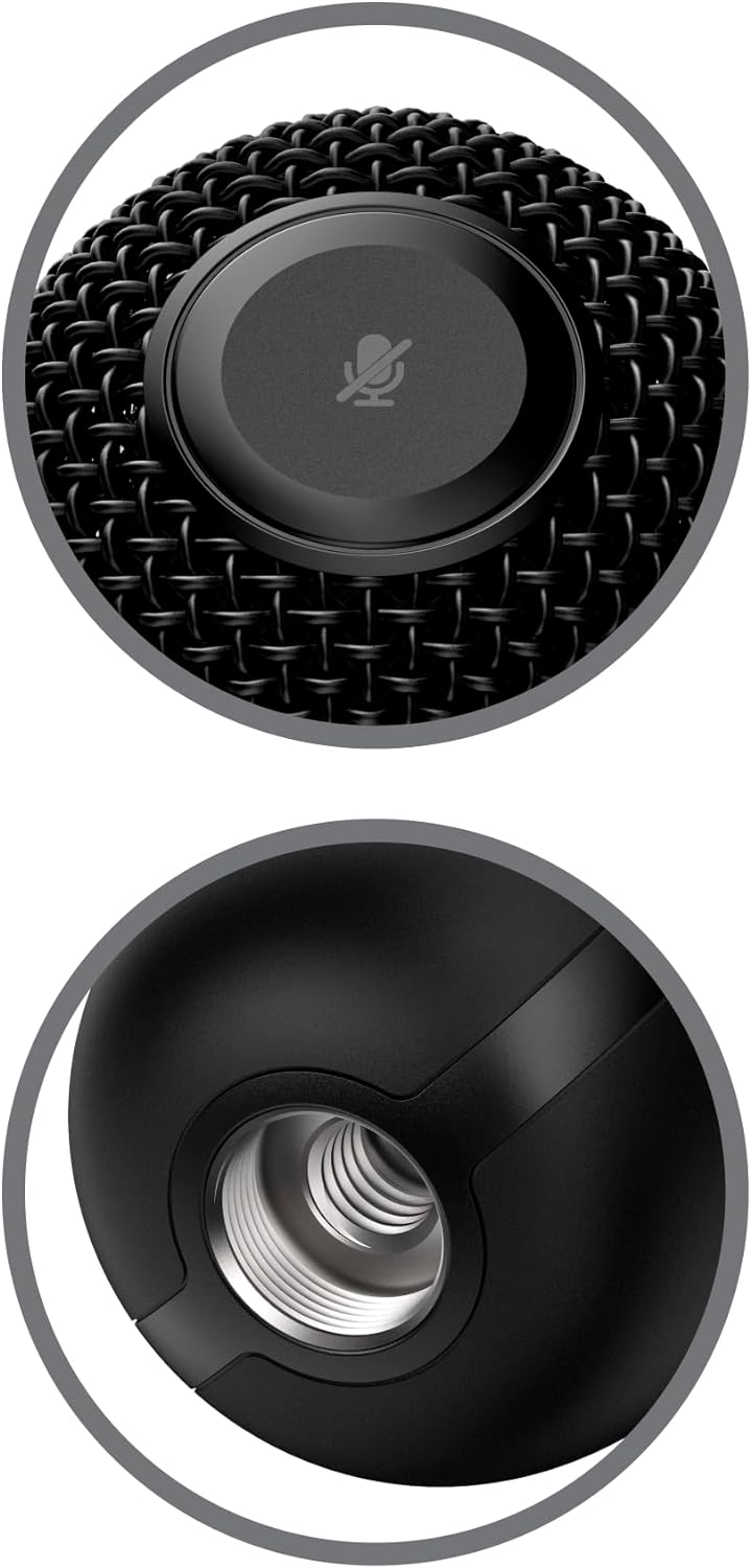 HyperX SoloCast – USB Condenser Gaming Microphone, for PC, PS4, PS5 and Mac, Tap-to-Mute Sensor, Cardioid Polar Pattern, great for Streaming, Podcasts, Twitch, YouTube, Discord,Black