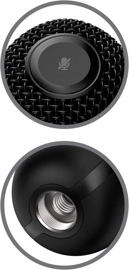 HyperX SoloCast – USB Condenser Gaming Microphone, for PC, PS4, PS5 and Mac, Tap-to-Mute Sensor, Cardioid Polar Pattern, great for Streaming, Podcasts, Twitch, YouTube, Discord,Black