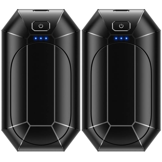 Hand Warmers Rechargeable, Dnaleao 2 Pack 4000mAh Electric Portable Pocket Heater, Heat Therapy Great for Outdoors, Hunting, Golf, Camping, Warm Gifts