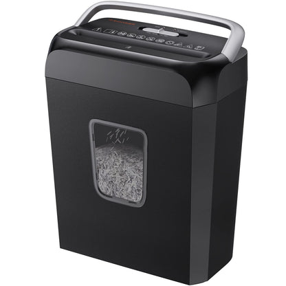 Bonsaii Paper Shredder, 5-6 Sheet Crosscut Shredder for Home Use, 3.4 Gals Wastebasket