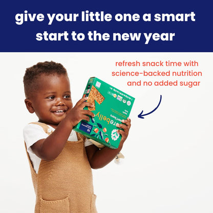 Cerebelly Toddler Snack Bars – Organic Sweet Potato Blueberry Banana Smart Bars (Pack of 5), Healthy Snack Bars for Kids - Made with Gluten Free Ingredients, Nut Free, No Added Sugar, Organic Bars