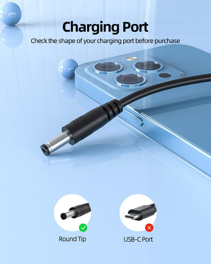 15V Charger Fit for Theragun Mini Prime G4-Mini-PKG-US Mini-PKG-AU Massage Replacement Power Cord Supply