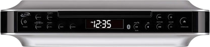 iLive Bluetooth Under Cabinet Radio (FM) CD and MP3 player, USB, AUX in, Wireless Music System with Kitchen Timer, Digital Clock, with Remote Control IKBC384SMP3U