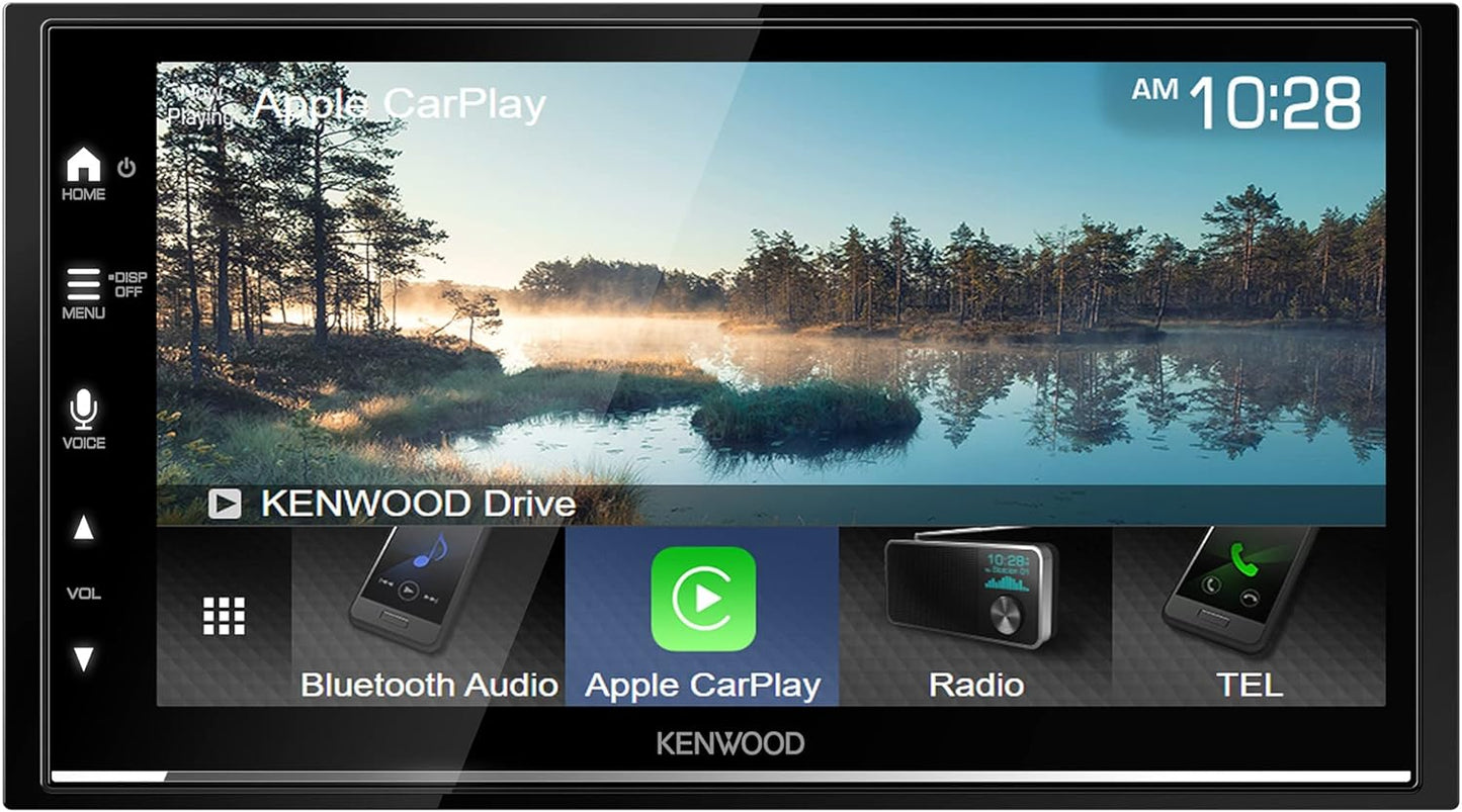 KENWOOD DMX7709S 6.8-Inch Capacitive Touch Screen, Car Stereo, CarPlay and Android Auto, Bluetooth, AM/FM Radio, MP3 Player, USB Port, Double DIN, 13-Band EQ, SiriusXM
