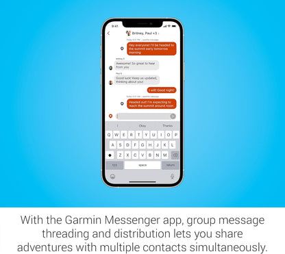 Garmin inReach® Messenger Handheld Satellite Communicator, Global Two-Way Messaging