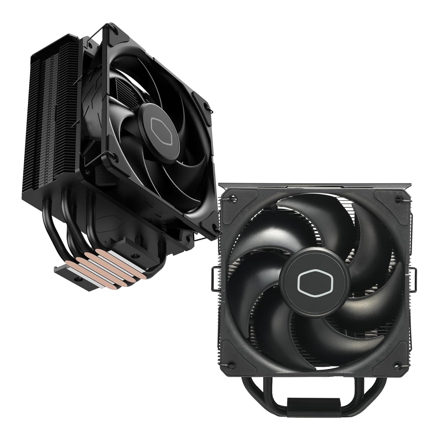 Cooler Master Hyper 212 Black CPU Air Cooler, SickleFlow 120 Edge PWM Fan, Aluminum Top Cover, 4 Copper Heat Pipes, 152mm Tall, AMD Ryzen AM5/AM4, Intel LGA 1851/1700/1200 Brackets