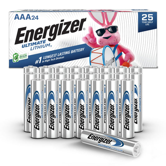 Energizer AAA Batteries, Ultimate Lithium Triple A Battery, 24 Count
