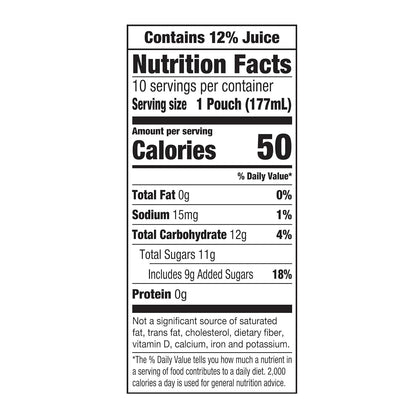 Capri Sun Strawberry Kiwi Flavored with other natural flavor Juice Drink Blend, 10 ct Box, 6 fl oz Pouches