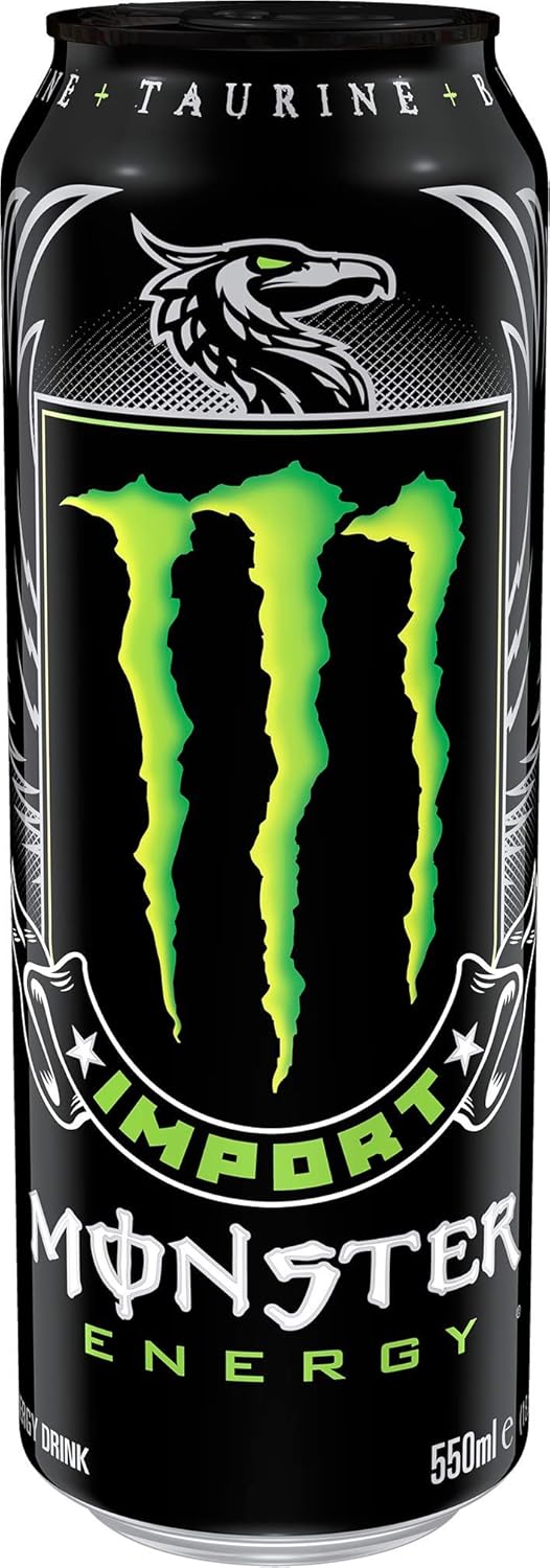 Monster Energy Energy Drink Import, 18.6 Ounce (Pack of 12)
