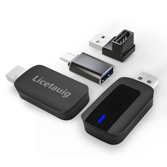CarPlay Wireless Adapter for iPhone and Android Auto, Wireless CarPlay Dongle for Cars from 2016 and iOS 10+ USB Type-C (CarPlay Wireless Adapter)