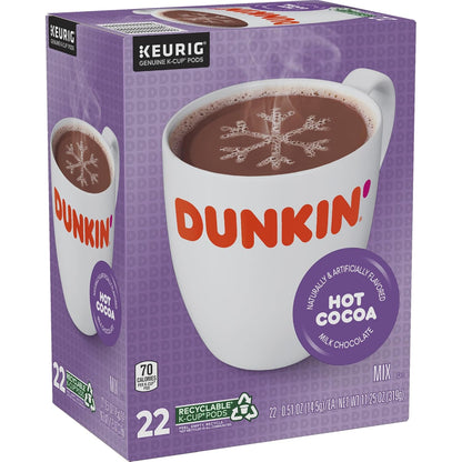 Dunkin' Donuts® Milk Chocolate Hot Cocoa Single-Serve K-Cup®, Box Of 22