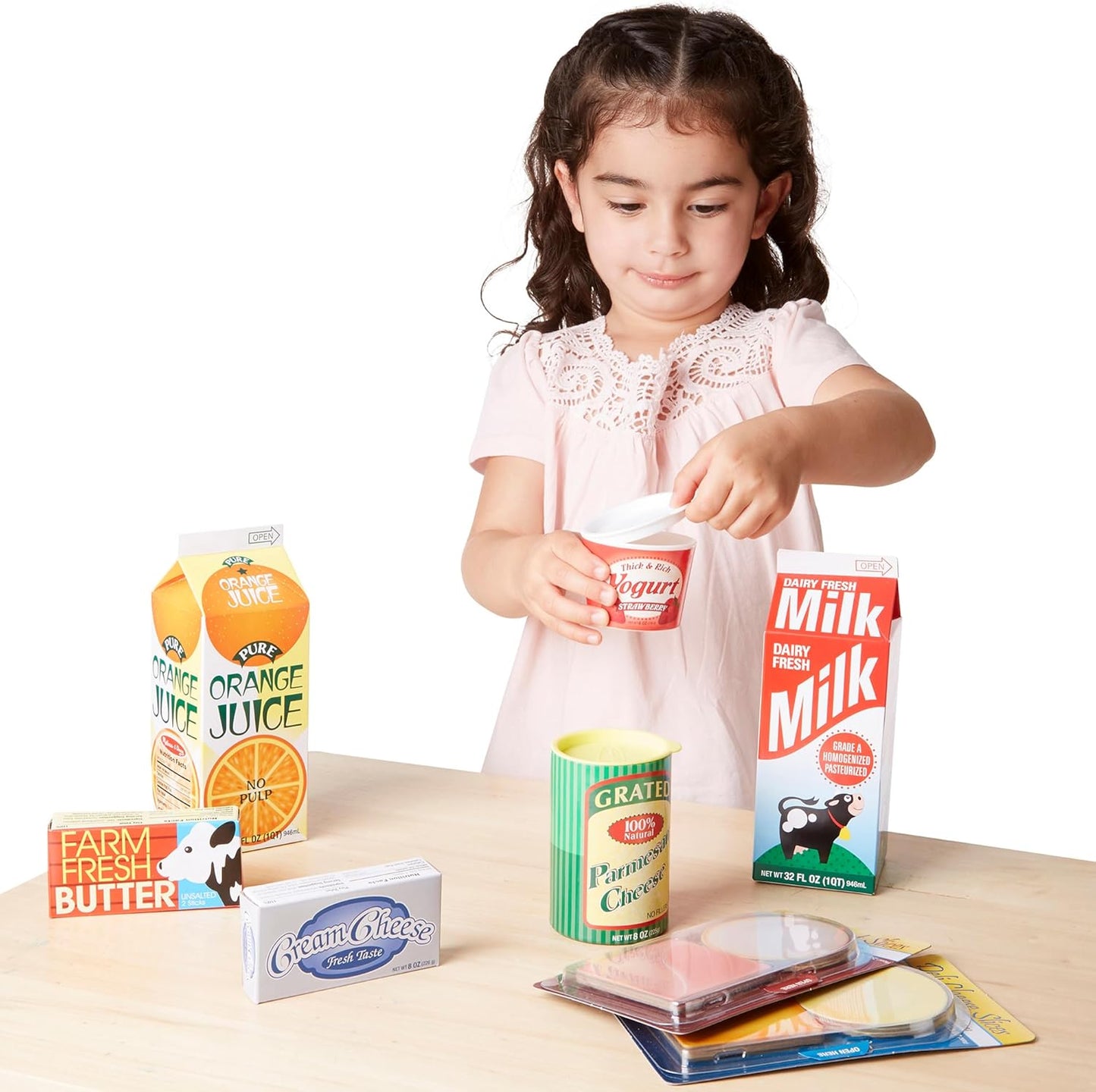 Melissa & Doug Fridge Groceries Play Food Cartons (8 pieces) - FSC Certified