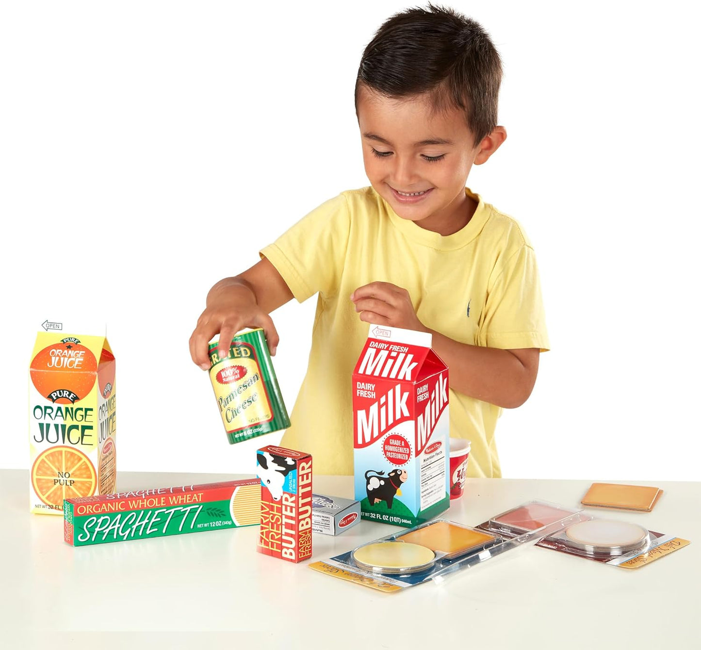 Melissa & Doug Fridge Groceries Play Food Cartons (8 pieces) - FSC Certified