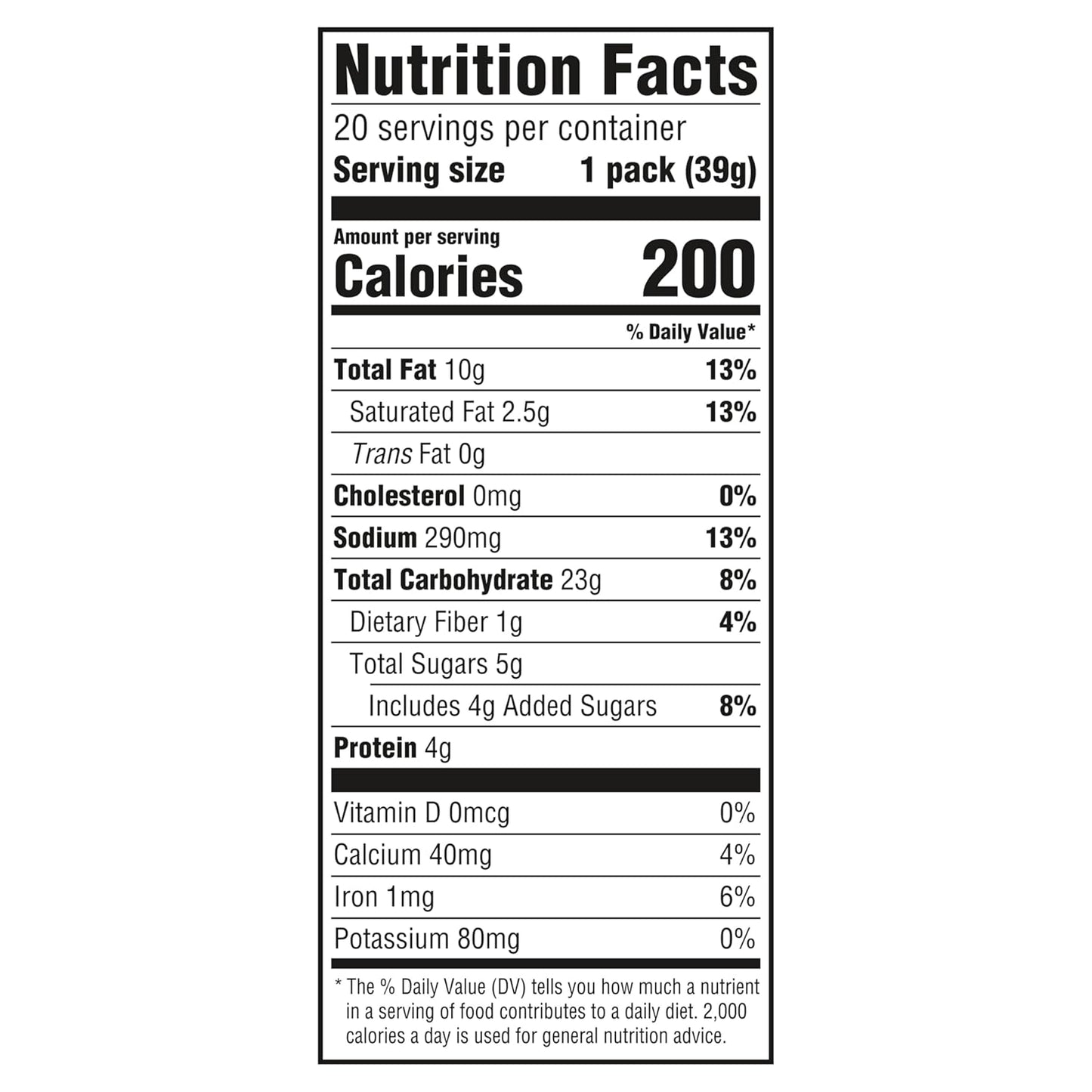 RITZ Peanut Butter Sandwich Crackers, 20 Snack Packs (6 Crackers Per Pack)