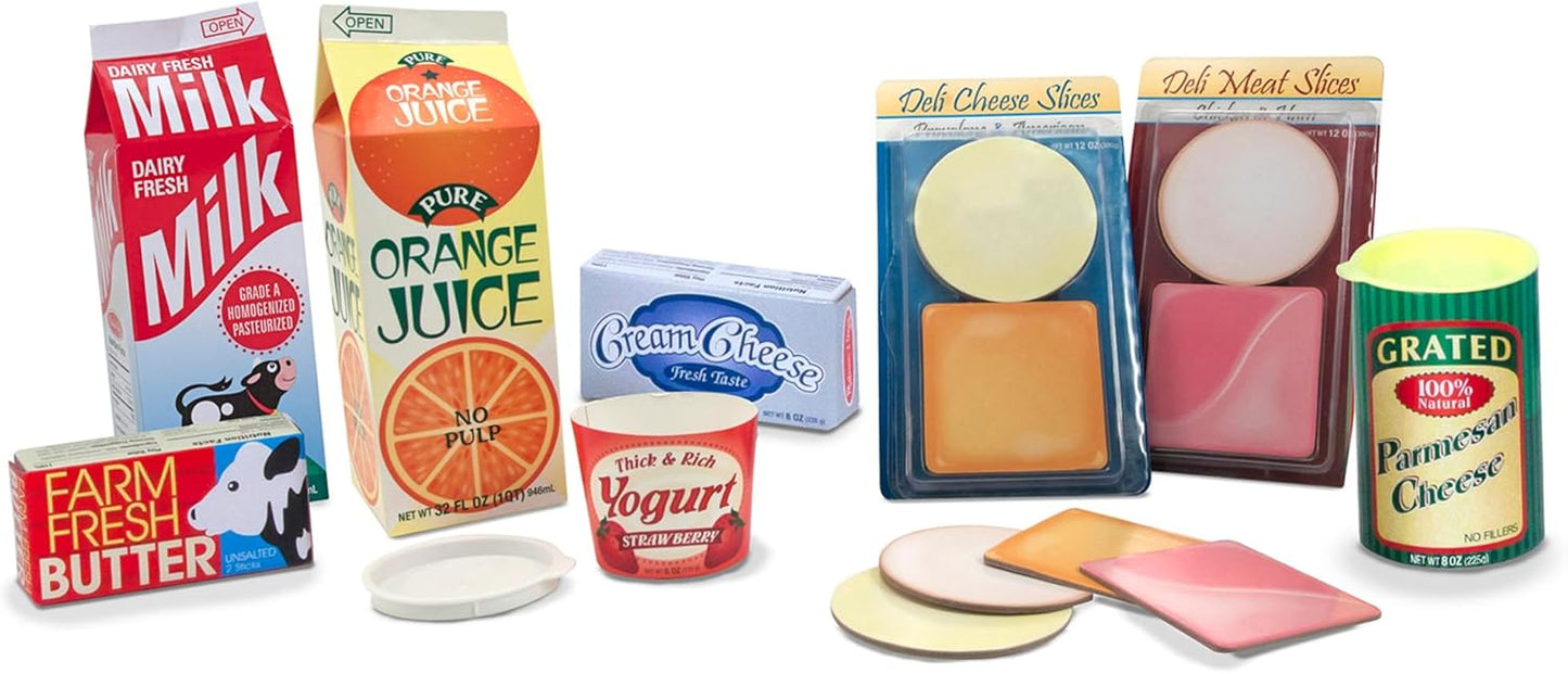 Melissa & Doug Fridge Groceries Play Food Cartons (8 pieces) - FSC Certified