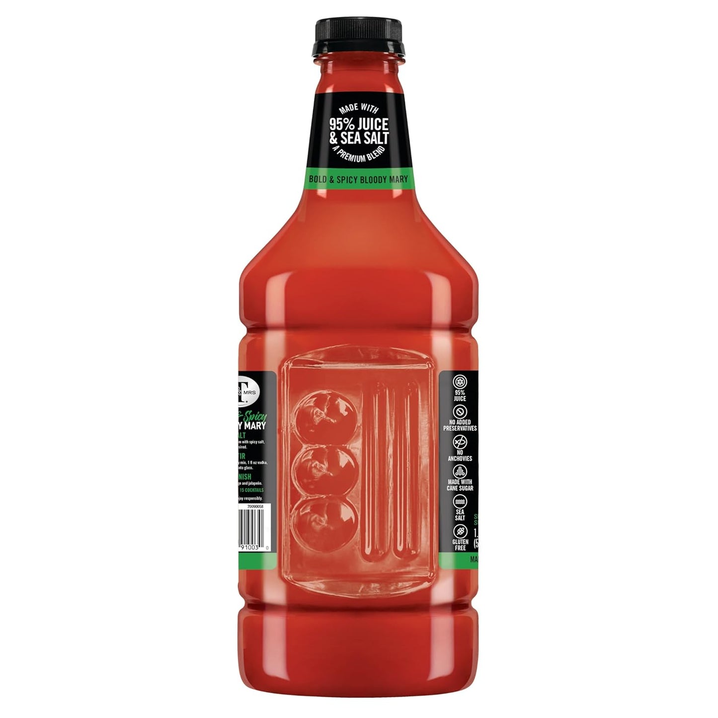 Mr & Mrs T Bold & Spicy Bloody Mary Mix, 1.75 Liter Bottle