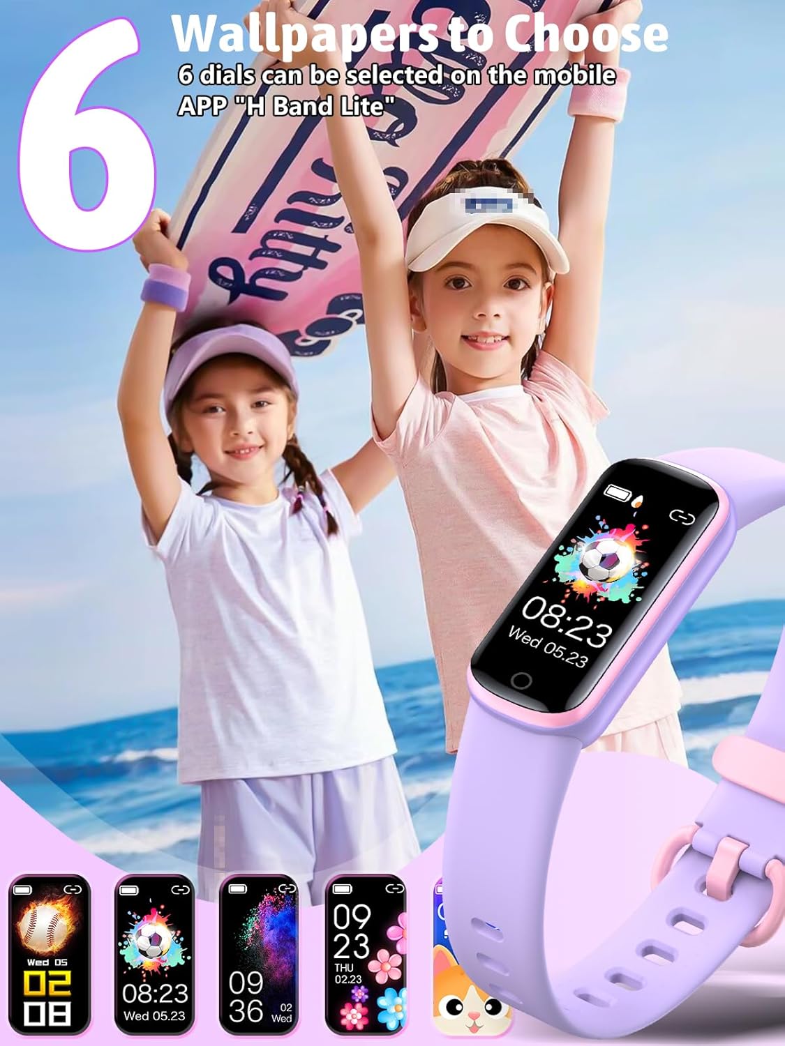 Kids Fitness Tracker,Fitness Watch Waterproof Activity Tracker with HeartRate and Sleep Monitor,Stopwatch,11 Sport Modes,Great Gifts for Girls Boys Kids Age 6-13 Years Olds