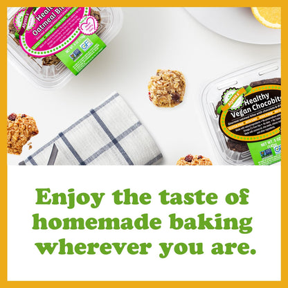 Alyssa’s Vegan Oatmeal Bites ⎸ Gluten Free Cookies, Healthy Snacks from the Bakery ⎸ Dairy Free, Sugar Free, Low Carb, Keto Protein Snacks ⎸ Gluten Free Snacks for Kids ⎸ 8 Cookies per box, 1 Pack
