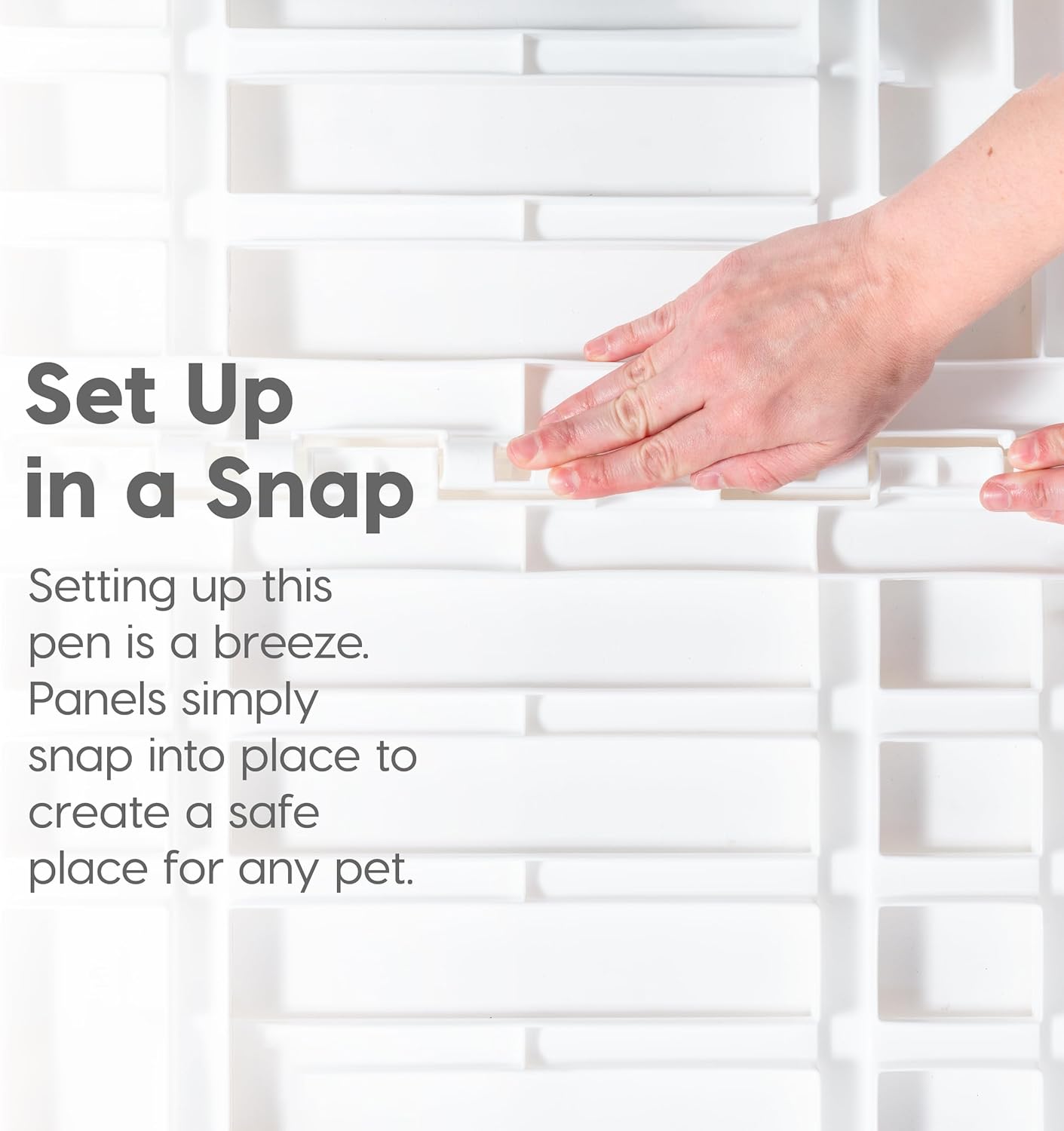 IRIS USA 24" Exercise 4-Panel Pet Playpen with Door, Dog Playpen, Puppy Playpen, for Puppies and Small Dogs, Keep Pets Secure, Easy Assemble, Fold It Down, Easy Storing, Customizable, White