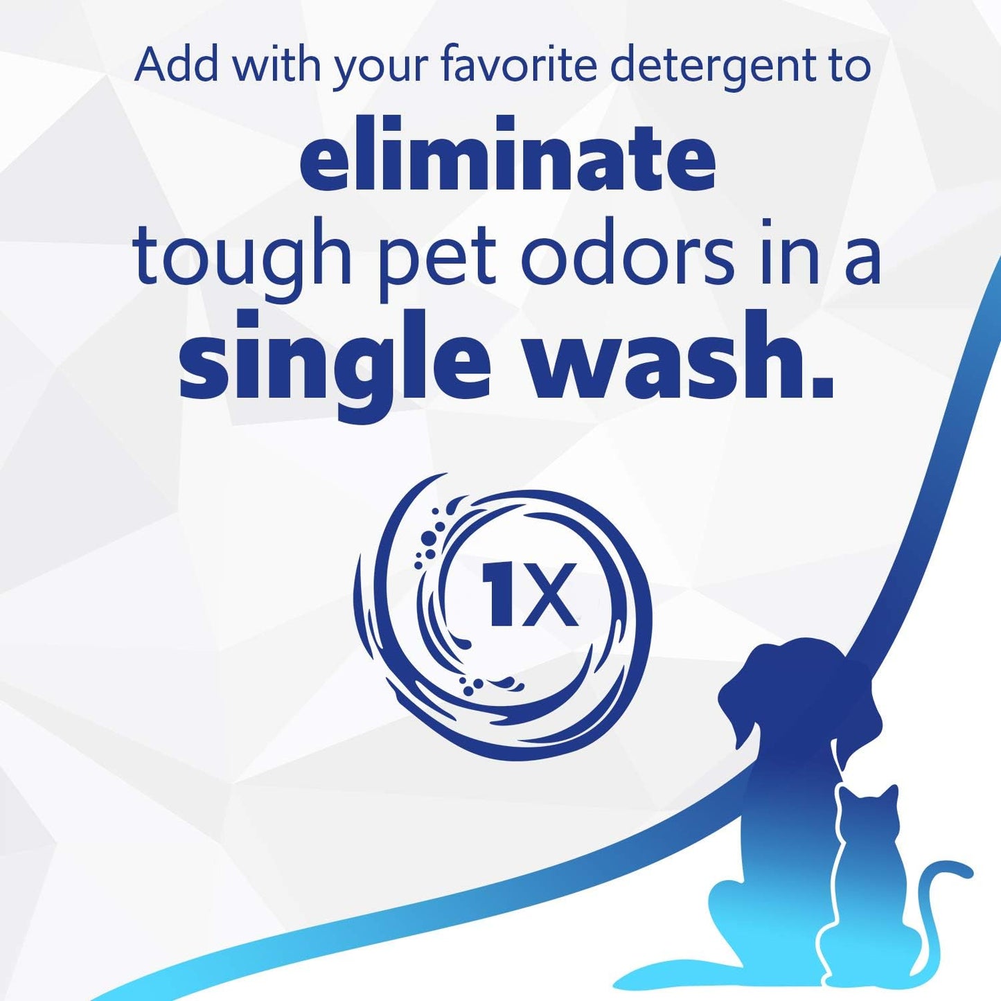 Febreze Laundry Detergent Additive for Pet Supplies, Maximum Strength In Wash Pet Odor Eliminator, Designed to Remove Tough Odors in Fabrics and Clothing in a Single Wash, Fresh Scent, 98 fl oz