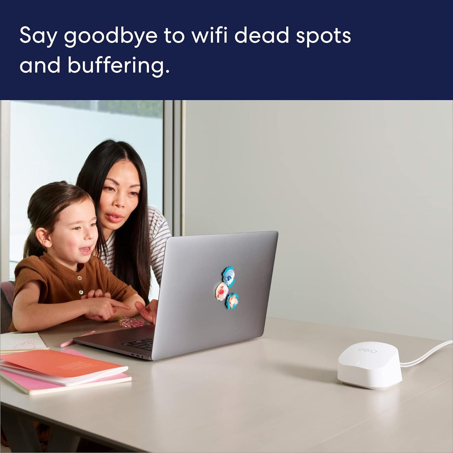 Amazon eero 6+ mesh wifi router (newest model) - Say goodbye to wifi dead spots, Coverage up to 4,500 sq. ft., Connect 75+ devices, 3-pack