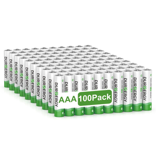 AAA Batteries 100 Pack, 10 Years Shelf Life, Triple AAA Batteries 1200mAh for Remote Control, Piles AAA, LR03 Alkaline