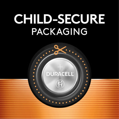 Duracell CR2025 3V Lithium Battery, Child Safety Features, 4 Count Pack, Lithium Coin Battery for Key Fob, Car Remote, Glucose Monitor, CR Lithium 3 Volt Cell