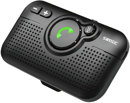 Bluetooth Car Speaker for Cell Phone, Handsfree Bluetooth Car Kit Motion AUTO ON Off Support Siri Voice Assistant Handsfree Speakerphone with Visor Clip - BC980P