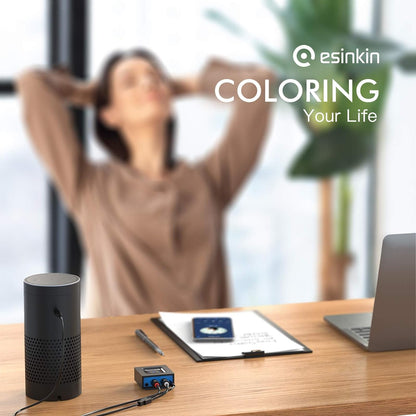 esinkin Wireless Audio Receiver for Music Streaming Sound System Works with Smart Phones, Tablets and Car, Wireless Adapter for Speakers