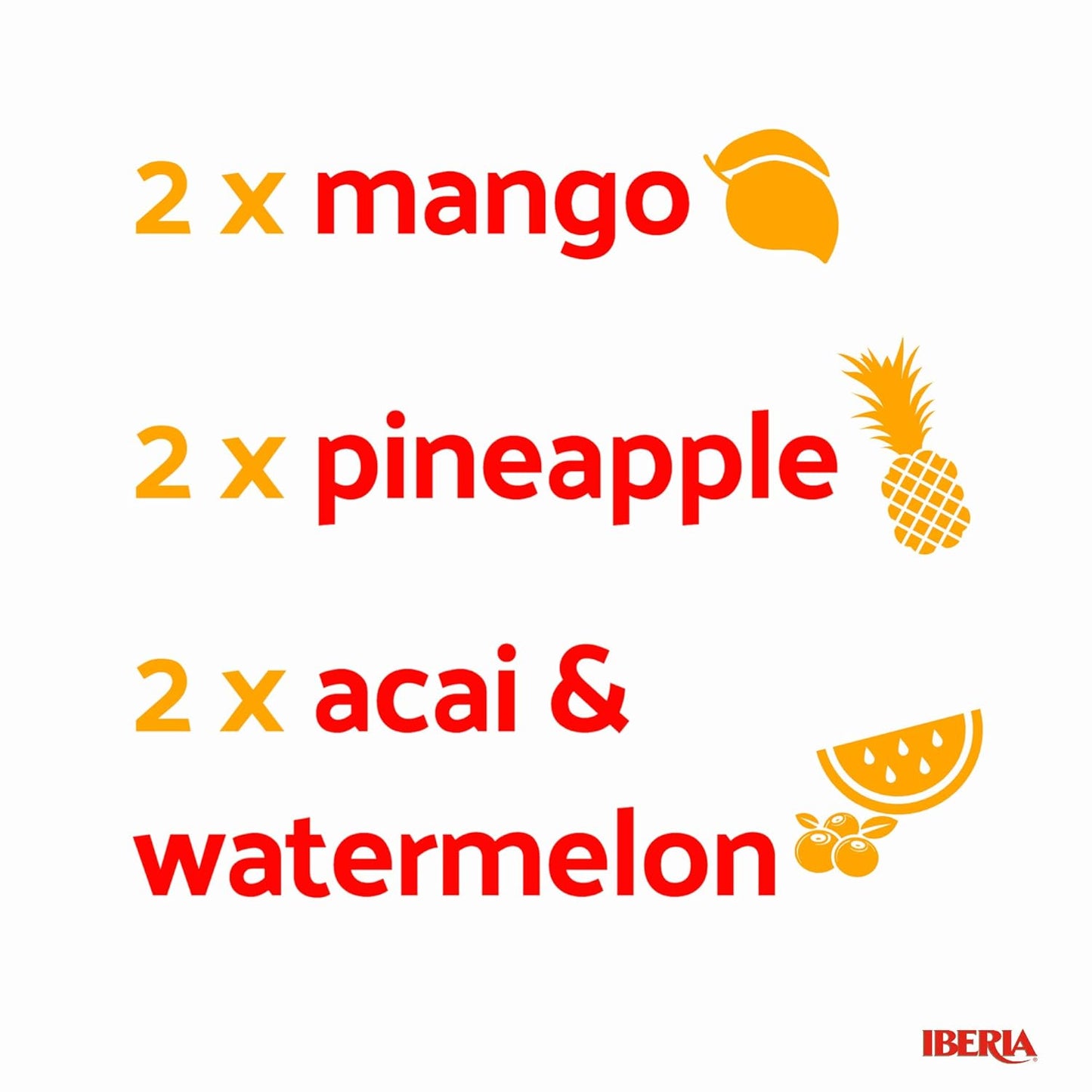 Iberia Aloe Vera Drink with Aloe Pulp and Chia Seeds 16.9 Ounce (Pack of 6) 2 X Watermelon & Acai, 2 x Mango, 2 x Pineapple