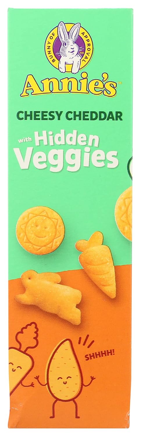 Annie's Cheesy Cheddar Crackers With Organic Hidden Veggies, 7.5 oz