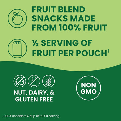 GoGo squeeZ Fruit on the Go Variety Pack, Apple, Peach & Gimme Five!, 3.2 oz (Pack of 20), Unsweetened Fruit Snacks for Kids, Gluten Free, Nut Free and Dairy Free, Recloseable Cap, BPA Free Pouches