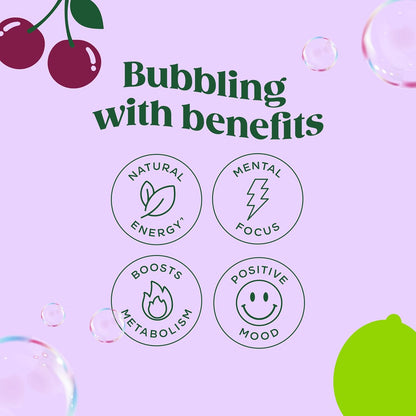 Bloom Sparkling Energy Drink - Natural Caffeine, Zero Sugar, 180mg Caffeine - Antioxidant-Rich w/Green Coffee Bean, Green Tea Extract, Prebiotics - Wellness Beverage for Focus & Metabolism 12oz 12 pk