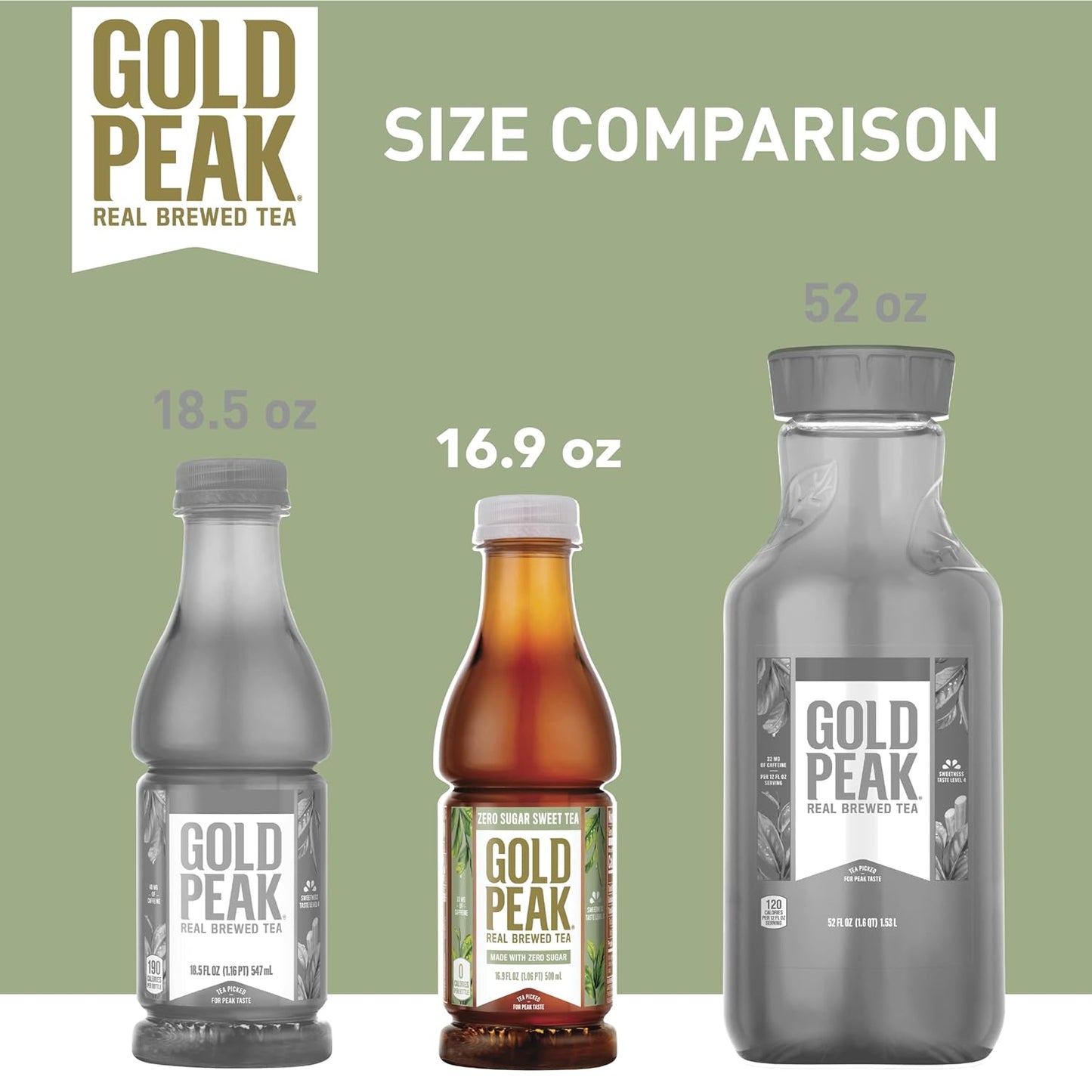 Gold Peak Tea, Diet Tea, 16.9 fl oz, 6 Pack