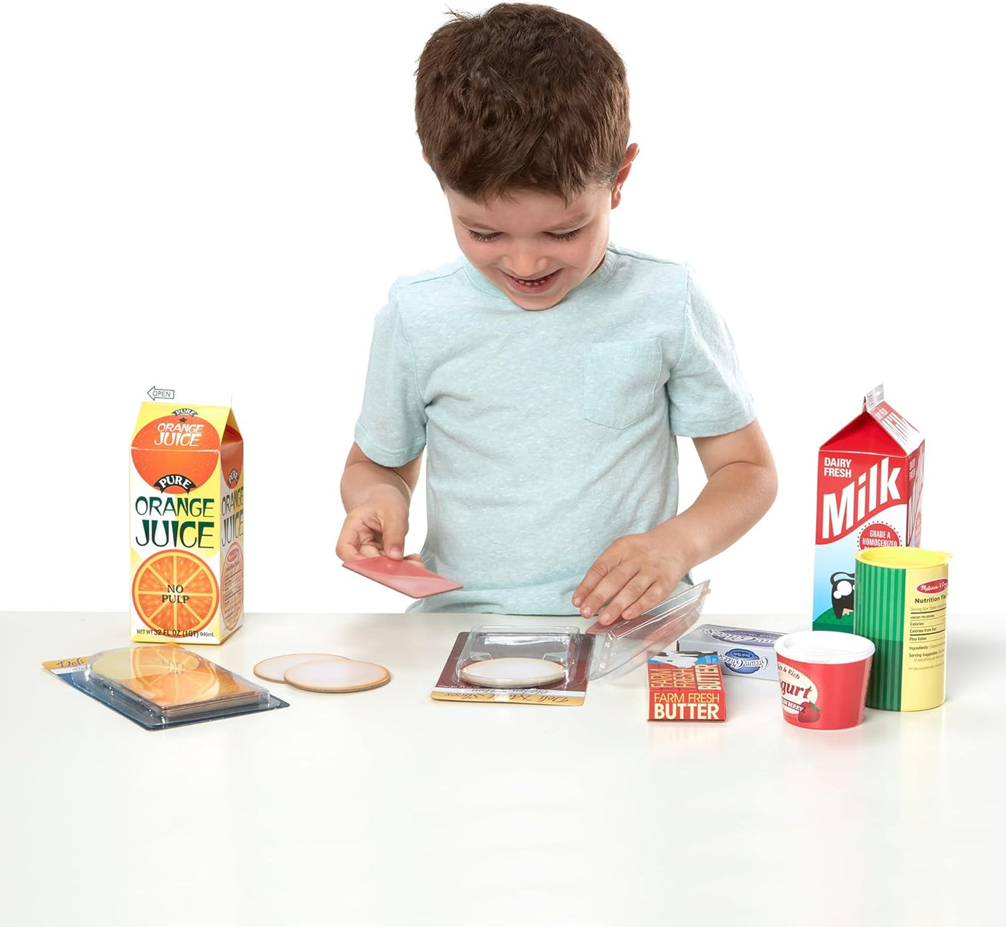 Melissa & Doug Fridge Groceries Play Food Cartons (8 pieces) - FSC Certified