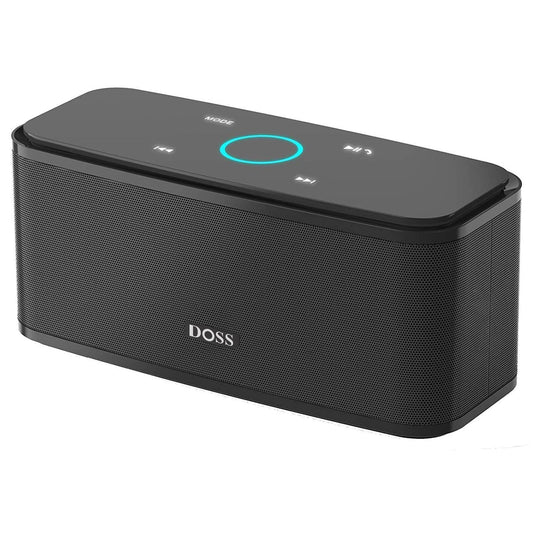 DOSS SoundBox Touch Wireless Bluetooth Speaker with 12W HD Sound and Bass, IPX5 Waterproof, 20H Playtime, Touch Control, Bluetooth 5.0, Handsfree, Speaker for Office, Home, Outdoor, Travel-Upgraded