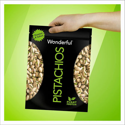 Wonderful Pistachios In Shell, Roasted & Salted Nuts, 48 Ounce Resealable Bag, Protein Snacks, Bulk Snacks, Healthy Snacks for Adults