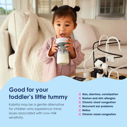 Kabrita Goat Milk Toddler Formula - Easy to Digest Baby Formula 12-24 Months - Contains Vitamin C, D, Iron, DHA, Non-GMO - Gentle on Sensitive Tummies - Formula Supporting Gut Health & Sleep - 28Oz.